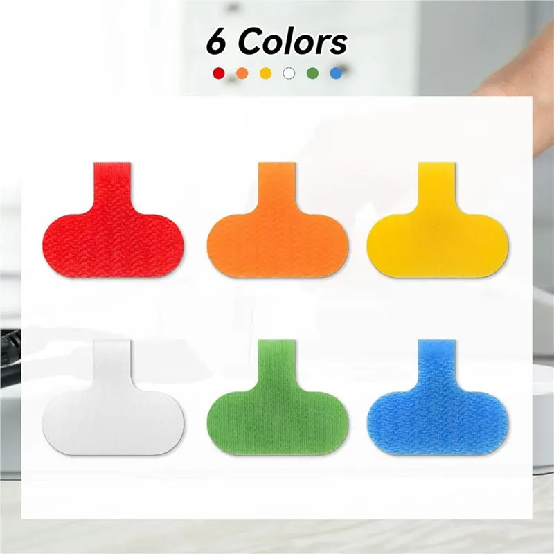 ABFU-150 PCS Cable Labels Cord Labels Multi-Color Write On Wire Labels Tags For Cable Management And Identification