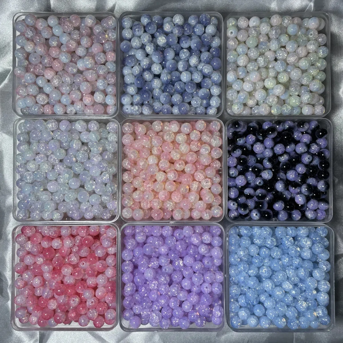 20 Pcs 10mm Glass Beads Beautiful Multicolor Beads Handmade Diy Bracelet Necklace Bracelet Jewelry Handmade Beads Accessories