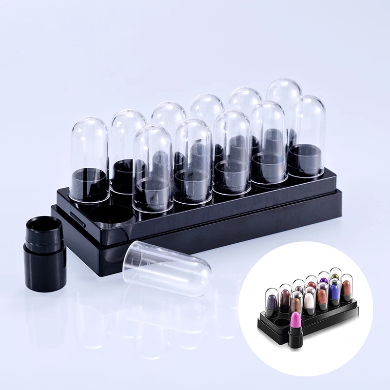 12Pcs Empty Lipstick Tubes With Box Multipurpose Lip Balm Bottles Storage Box For Home Women Diy