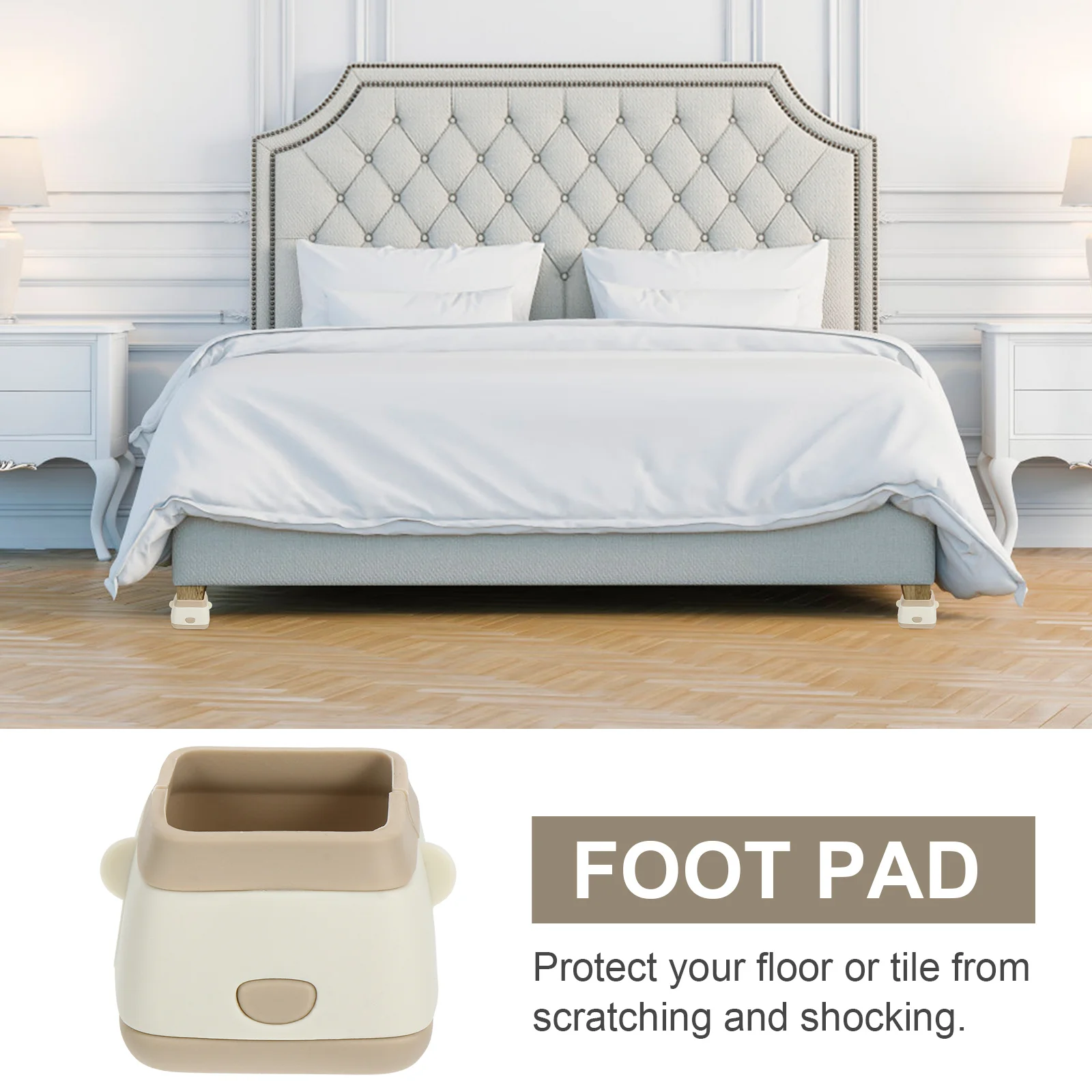 

4pcs Silicone Chair Feet Covers Table Leg Protectors Non-Slip For Home Office Furniture Protection