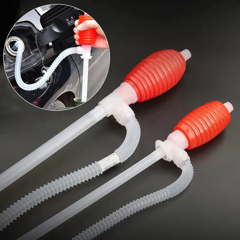 1pcs Manual Siphon Pump Liquid Transfer Tool Car Oil Extractor Fuel Sucking Pipe Water Suction Tube