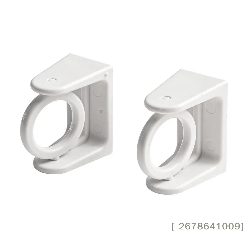 〔L〕2 PCS Self Adhesive Curtain Rod Bracket 360 Degree Rotation Strong Adhesion For Bathroom Kitchen Bedroom Window view 6