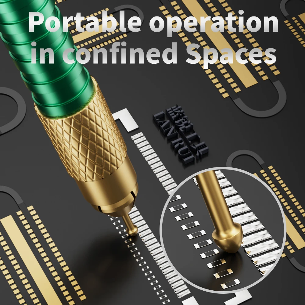 

LANRUI M24 Tin Drag Needle Set Red Copper FPC Connector Reballing Solder Bar for Phone PCB Motherboard IC Chip Weld Repair Tools