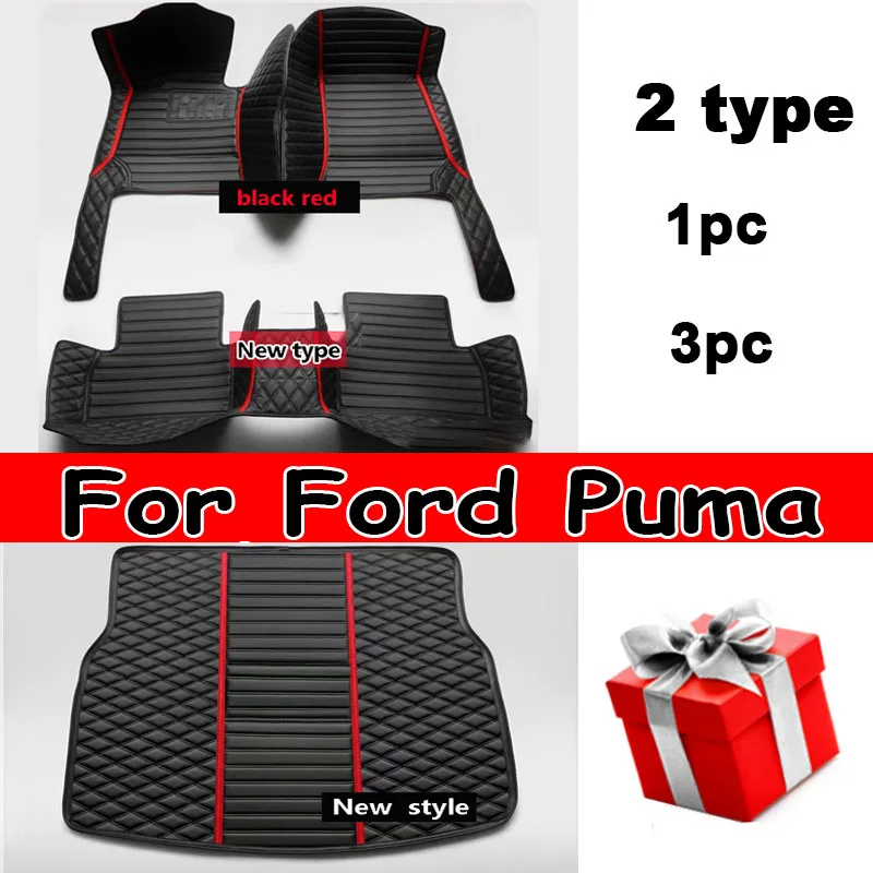 

Car Floor Mats For Ford Puma 2020~2022 Anti-dirt Pads Waterproof Floor Mat Accesorios Para Auto Reduces Friction Car Accessories