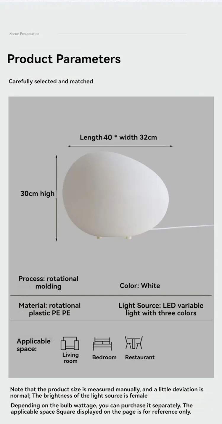 Cobblestone Night Light Modern Minimalist Atmosphere Table Top Decorative Lamp Romantic Desk Bedside Table Lamp