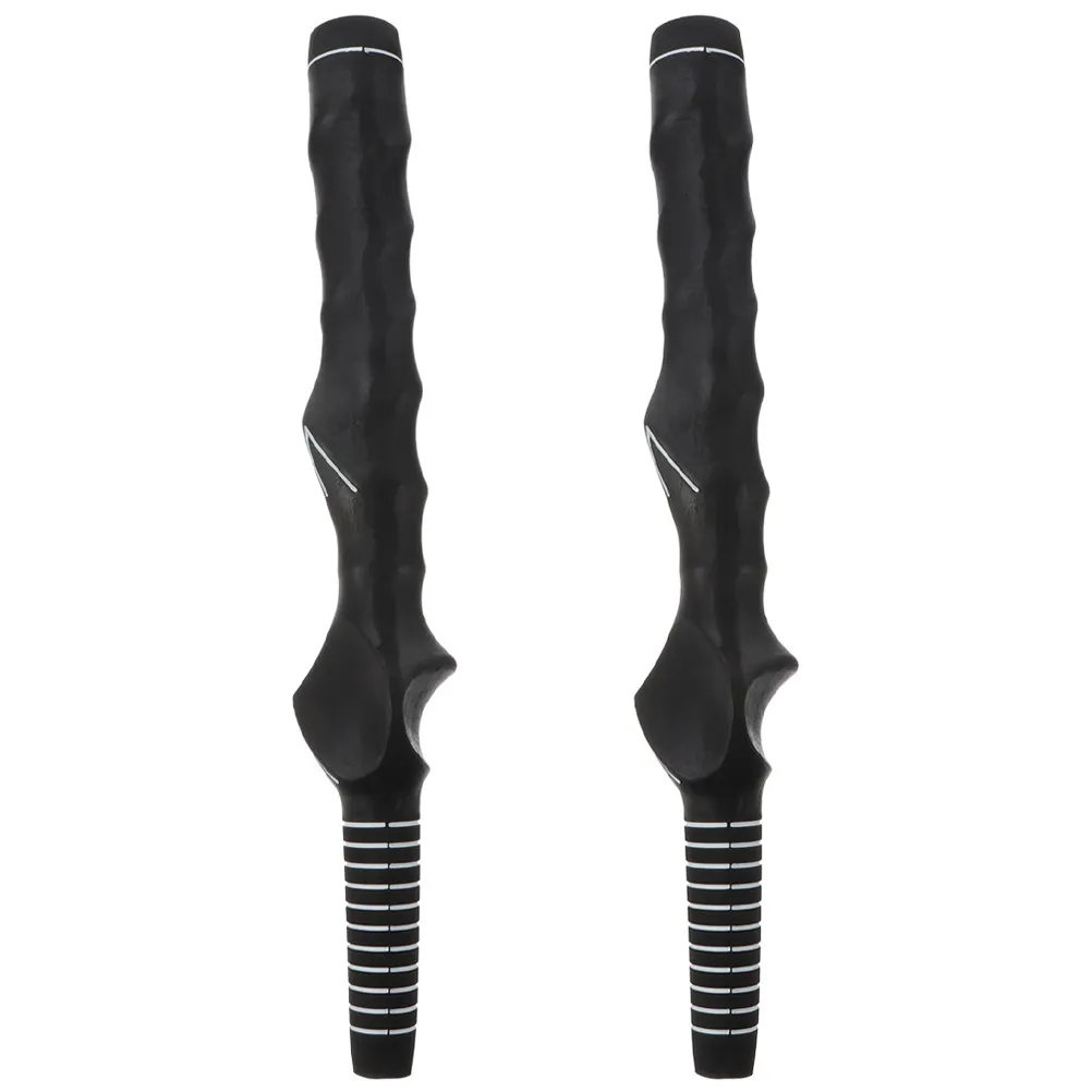 

2 шт. удобных рукояток для гольф-клюшек из надежной резины с нескользящим покрытием, устойчивые рукоятки для отработки ударов, инструмент для тренировки навыков игры в гольф