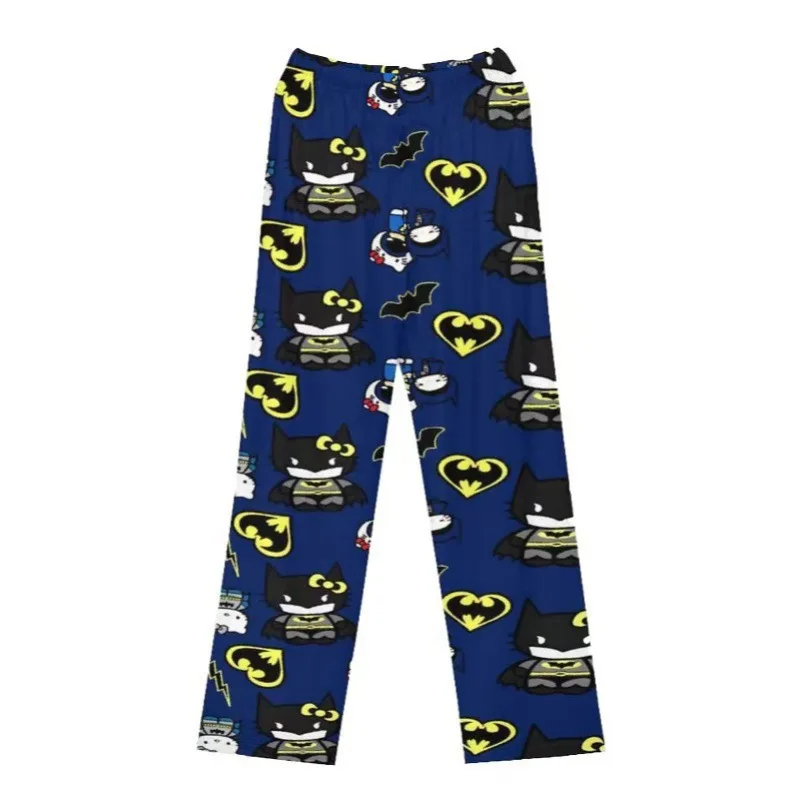 Hello Kitty-Pyjama Batman en coton pour fille et garçon, ample et décontracté, avec motif de dessin animé, idéal pour l'automne et l'été