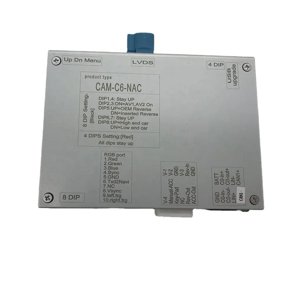 Car Video Interface with Front Rear Camera CVBS Input for Citroen Opel NAC Factory Infotainment System