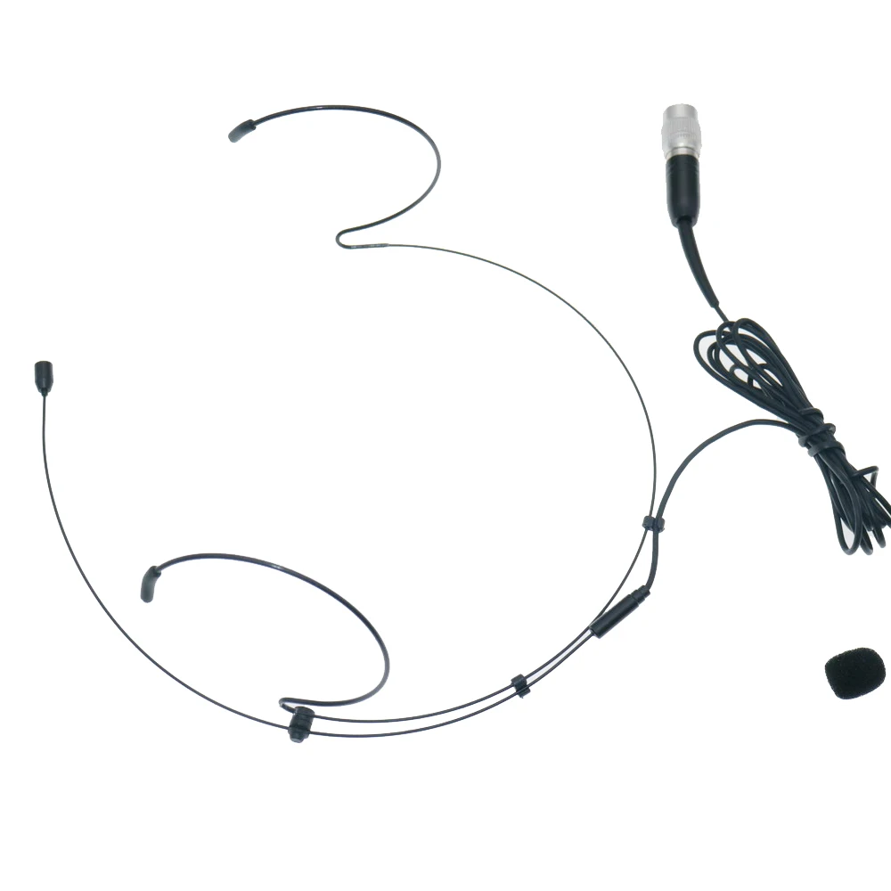 Hirose-Sistema de micrófono inalámbrico para Audio Technica, audífonos con doble Eer, AT4, bloqueo de 4 pines, negro, SL