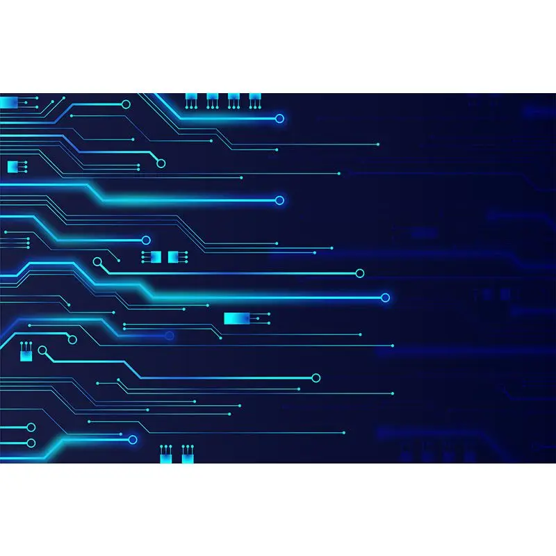Customized products 3D Circuit board technology sense wallpaper Office Internet bar industrial wind E-Sport hotel mural 3d