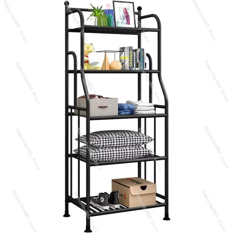 

Shelving Unit Bakers Rack Metal Storage Shelves Laundry Shelf Organizer Standing Shelf Units for Laundry Kitchen Bathroom Pantry