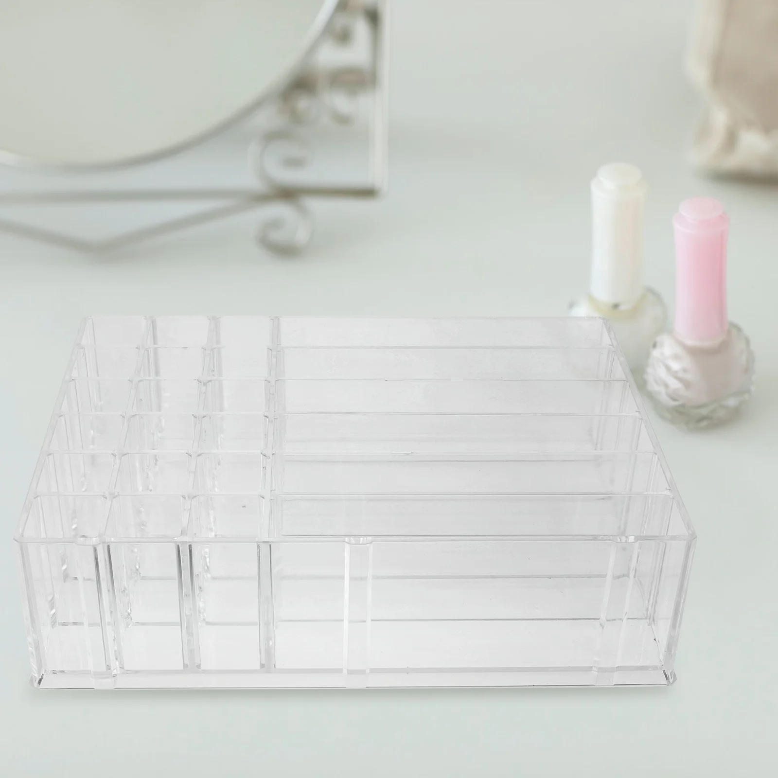 

Акриловый ganizer, прозрачный ящик для хранения, многосеточная стойка для кистей для макияжа, настольные держатели, ящики, прочный, практичный