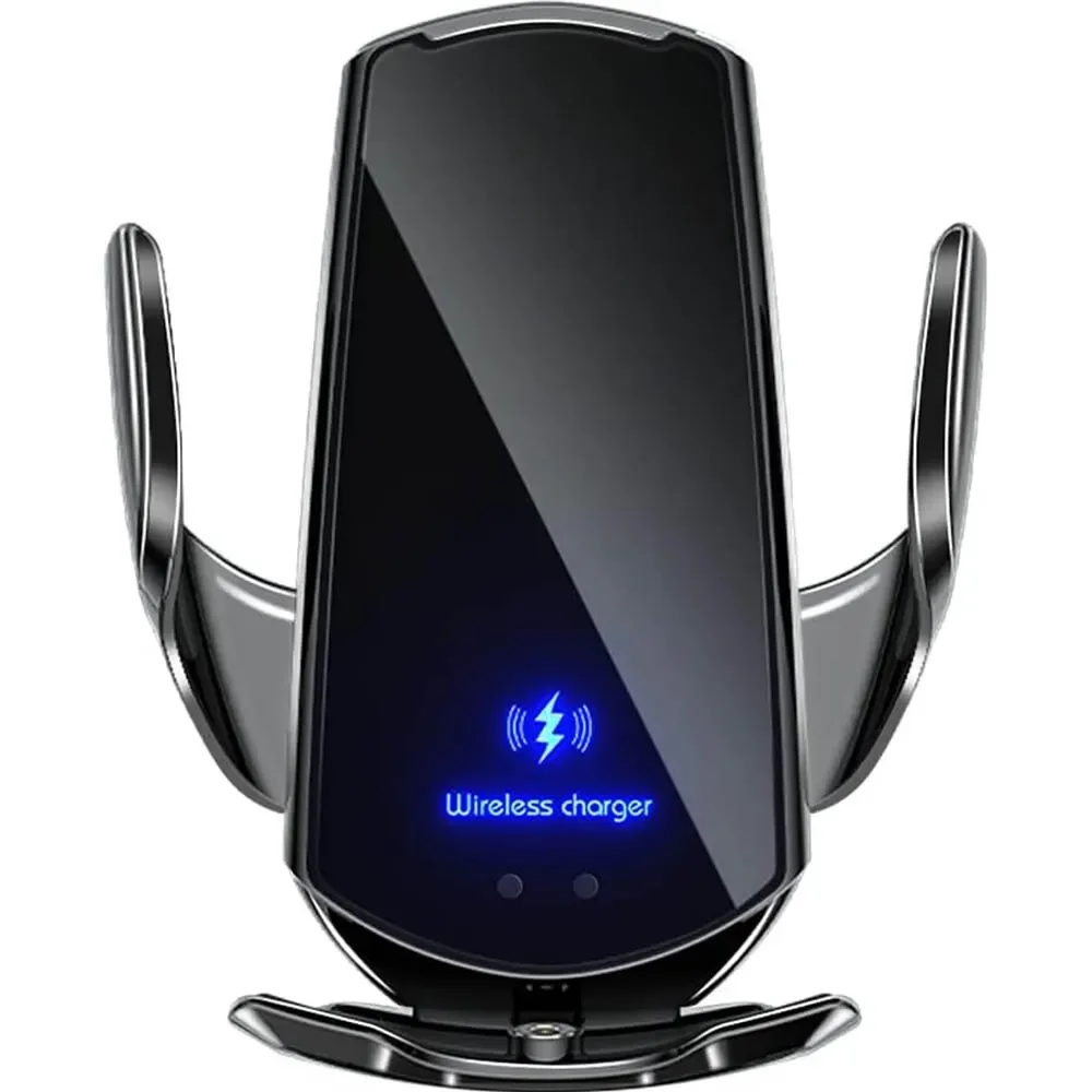 

wzgae Q3 Smart Sensor Car Phone Wireless Charger 15W Fast Charging Auto-Clamping Car Phone Holder for iPhone and All Qi Enable A