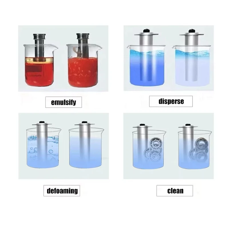 Immersible 28KHz Ultrasonic Transducer Vibrator Rod Ultrasound Vibration Probe Nano Solvent Dispersion Oil Emulsifier Mixer