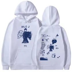 Rapper Milo J 111 Album Merch Hoodies Men's Women Clothing Harajuku Hip Hop Sweatshirts Vintage Long Sleeve Pullovers Streetwear