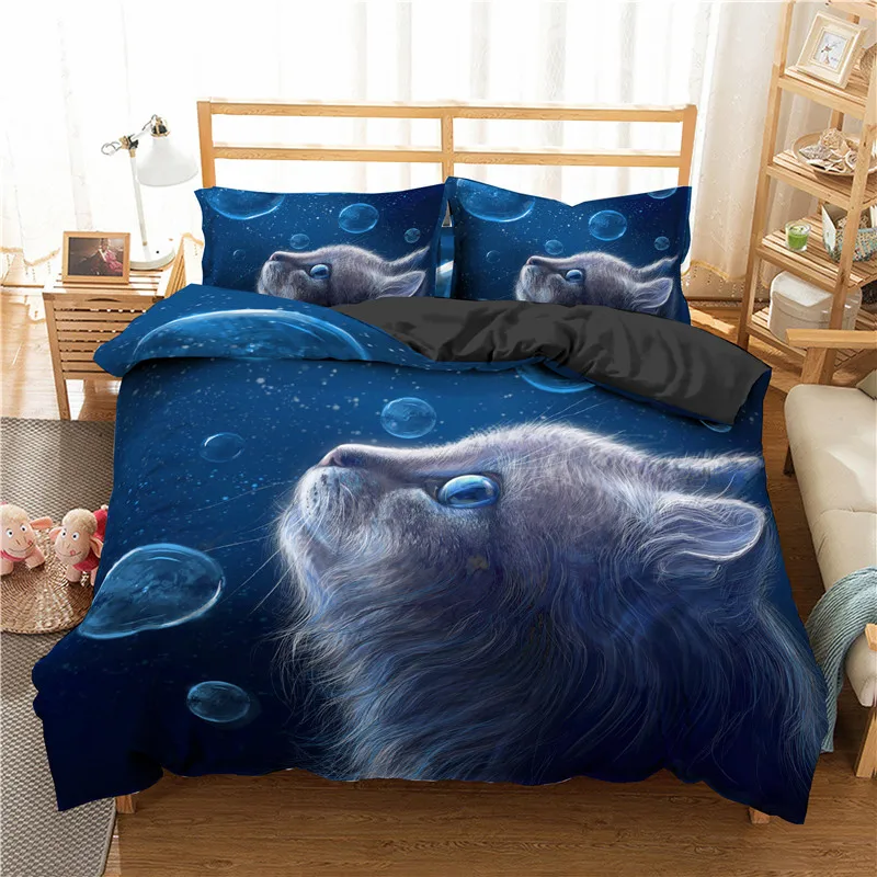 

Soft & Cozy 3D Lovely Cat Butterfly Duvet Cover Sets - Adult & Kids Bedclothes, Double to King Sizes