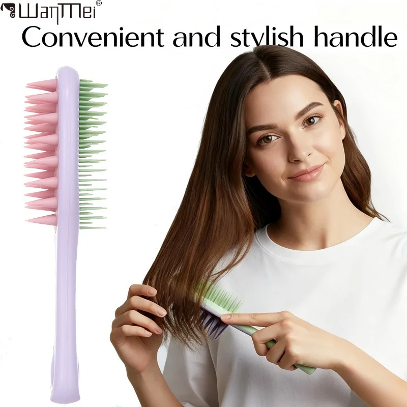 2in1 Silicone Shampoo Brush Scalp Massager for Hair Care Sof