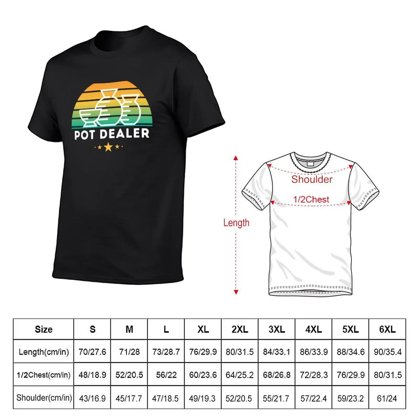 Pot Dealer T-Shirt anime cotton graphic tees mens fashion