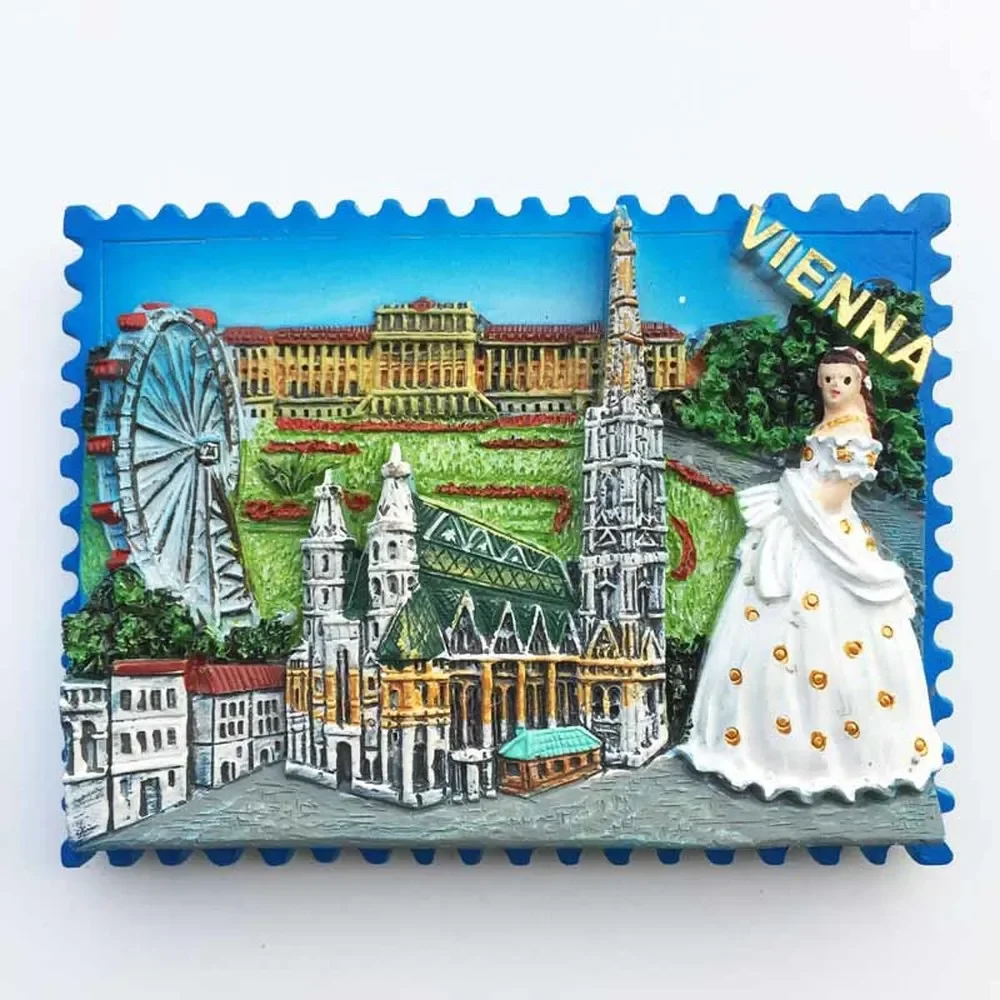 

BABELEMI New Arrival Austria Vienna Tourist Souvenir Refrigerator Magnet Fridge Sticker