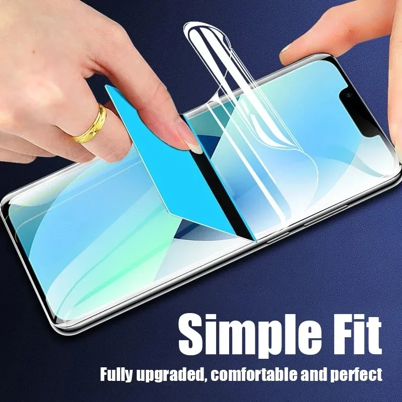 4PCS Protezione Dello Schermo per IPhone 16 15 Pro Max 15 14 Plus 16E Pellicola Idrogel a Copertura Completa per IPhone 11 13 12 Pro 13 Mini X XR Pellicola