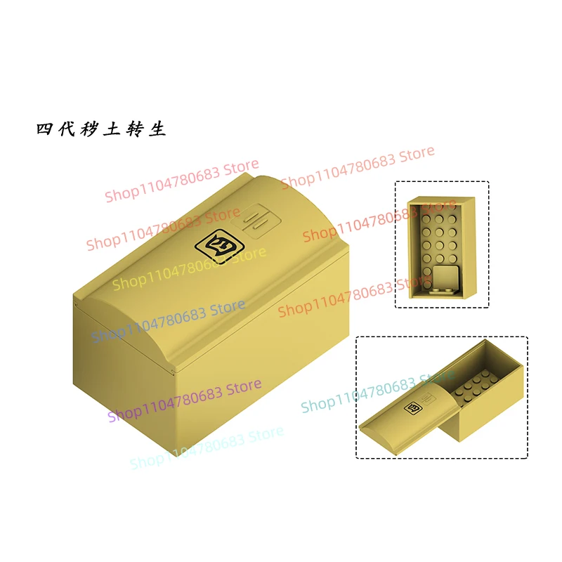 MOC اللبنات شخصية صغيرة نعش زي الملحقات الكرتون أنيمي ديكور تمثال هدية لعبة تحصيل