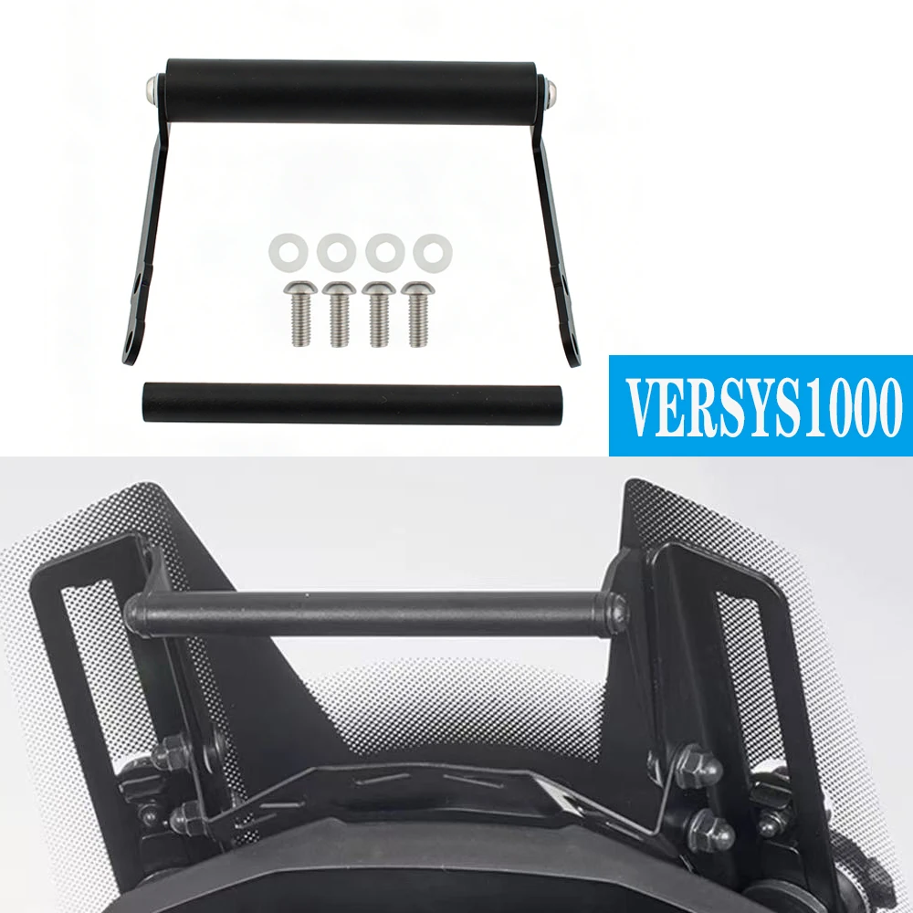 For Kawasaki Versys 1000 2015-2018 Motorcycle Phone Mount Handlebar Extension Rod Multifunctional Bracket GPS Stand Anti-Shake