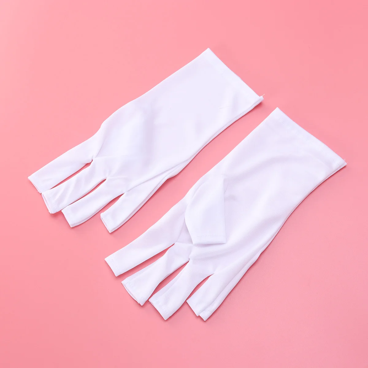 1 paire de gants de manucure Anti Uv, doux et respirants, pour le traitement des ongles en Gel, Protection des activités de plein air, cousus individuellement