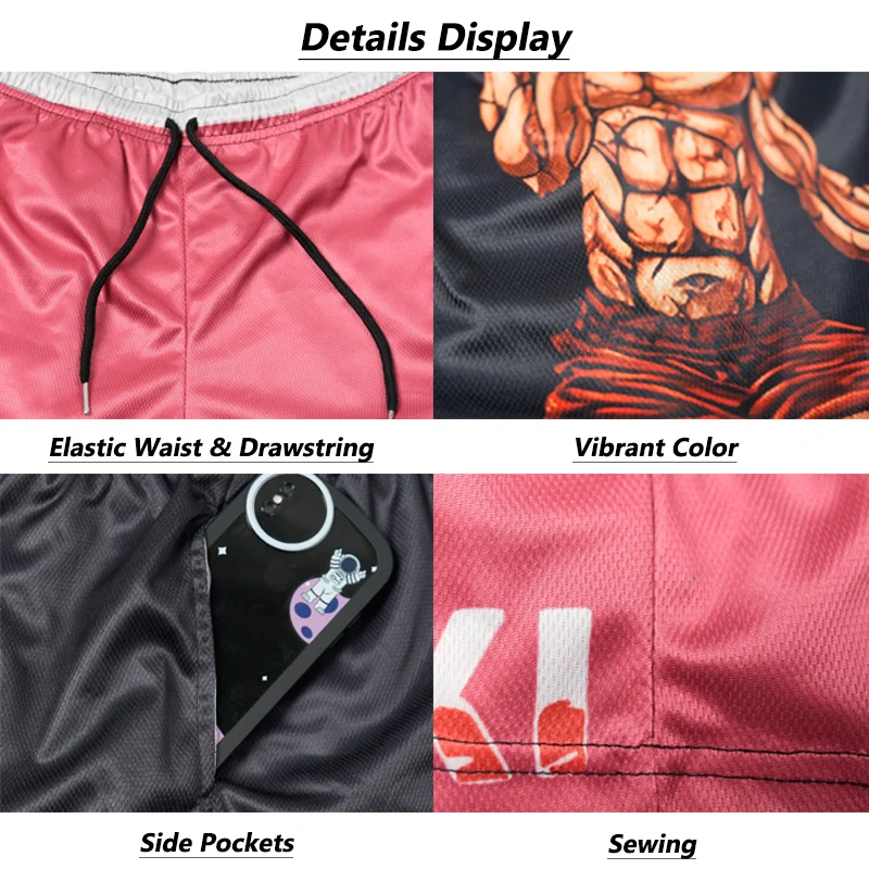 Stylish 3D Print Gym Shorts for Men Summer Casual Loose Fit Shorts with Pockets Athletic Workout Running Jogging Track Shorts