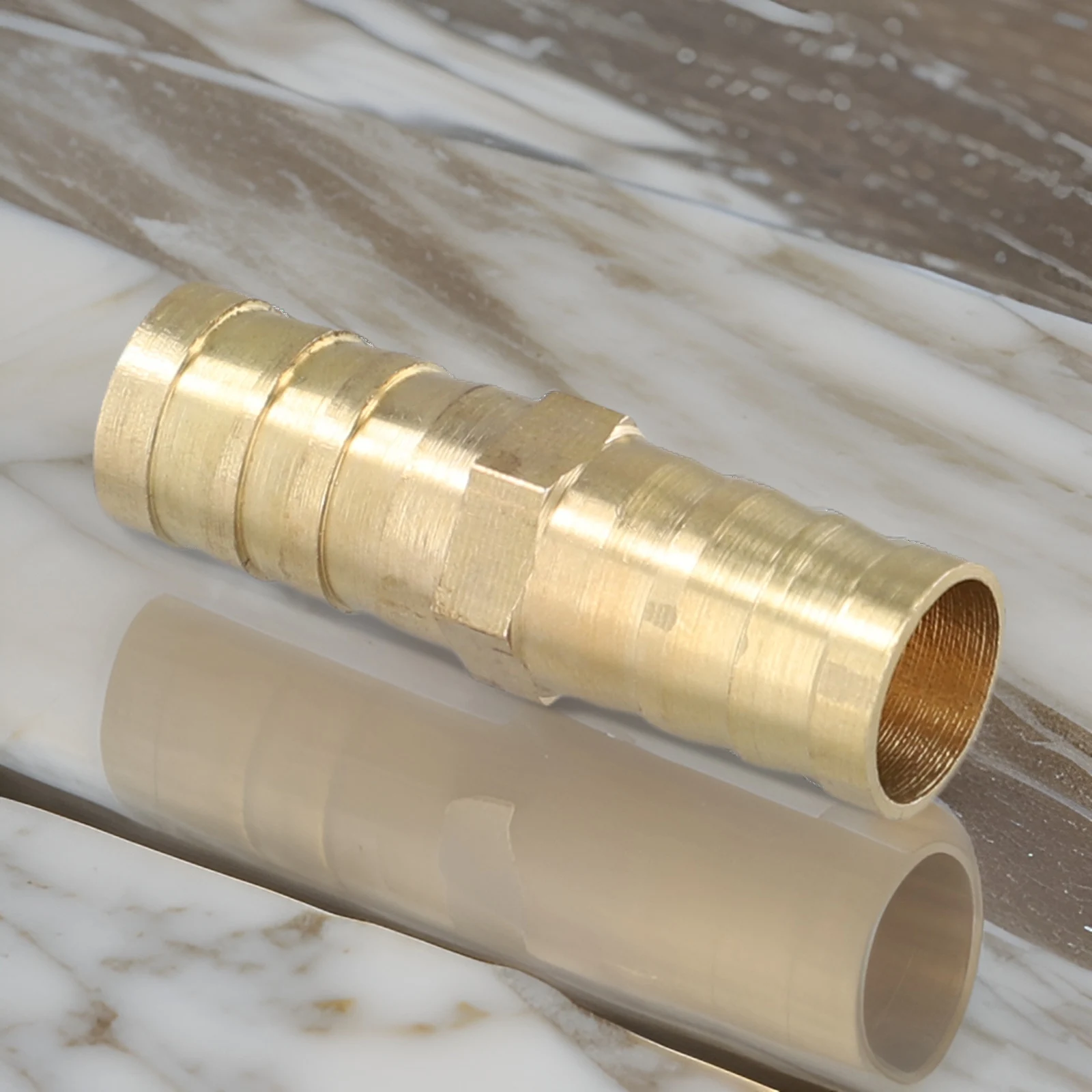Connector Pipe Joint Replacement Circular For Air Liquid 2-Way Straight Adapter Water Connection Fitting Forging