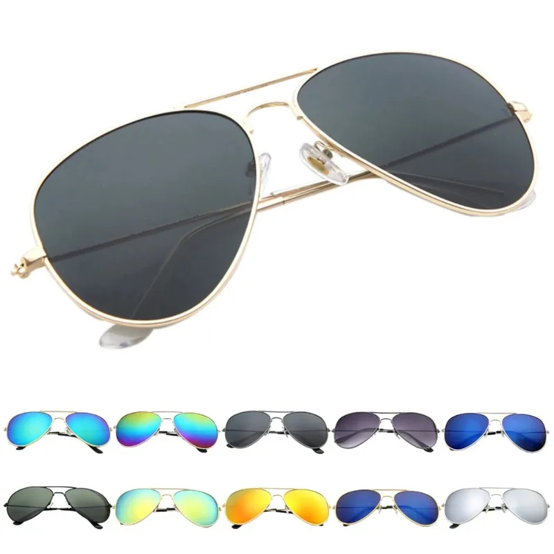 Fashion Metal Sunglasses Women Men Pilot Gradient Mirror Women's Oversized Glasses Oculos Lentes Gafas De Sol