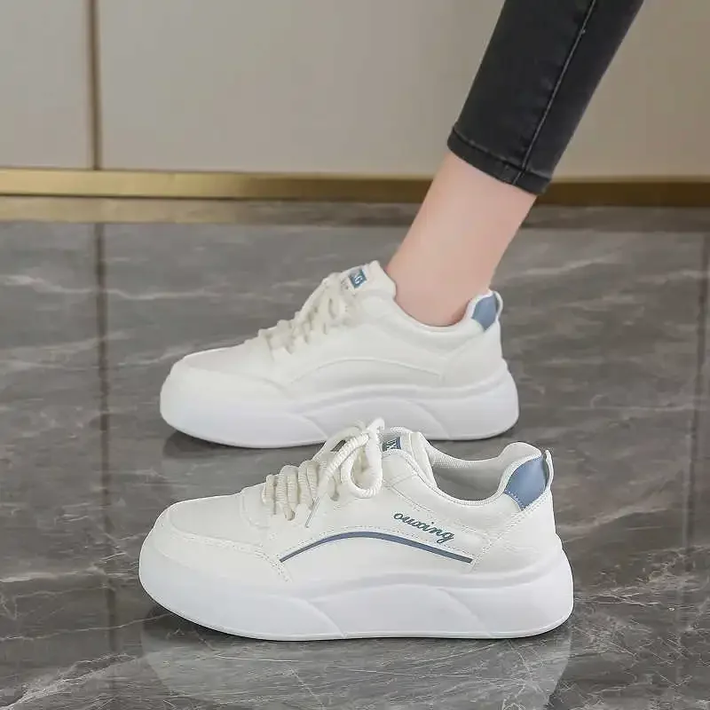 

PU Leather Thick Heeled Footwear For Womens Tennis New Shoes Sneakers Multicolored Woman Sneakers Sport Workout Luxe News