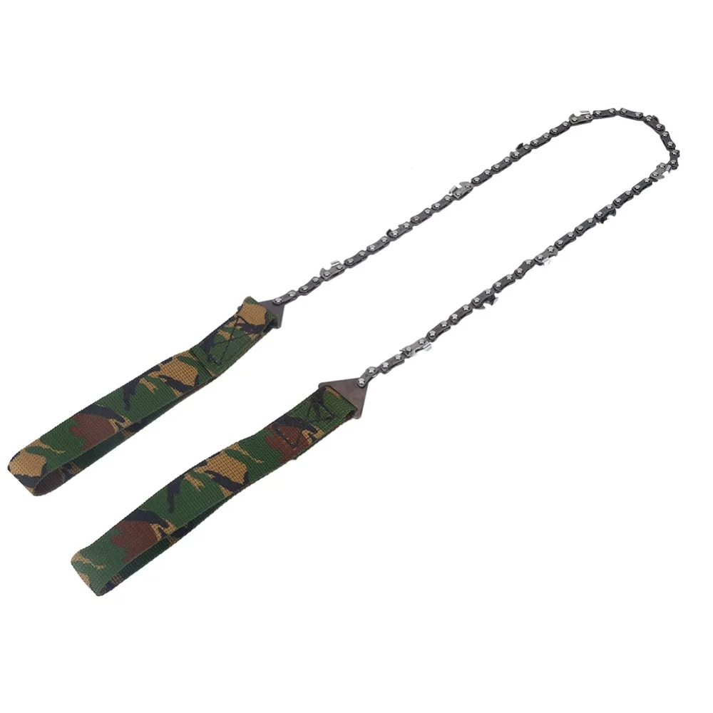Durable Multifunctional Survival Chainsaw Lightweight Double Sides Teeth Portable Chainsaw Rope Chain Saw Camping