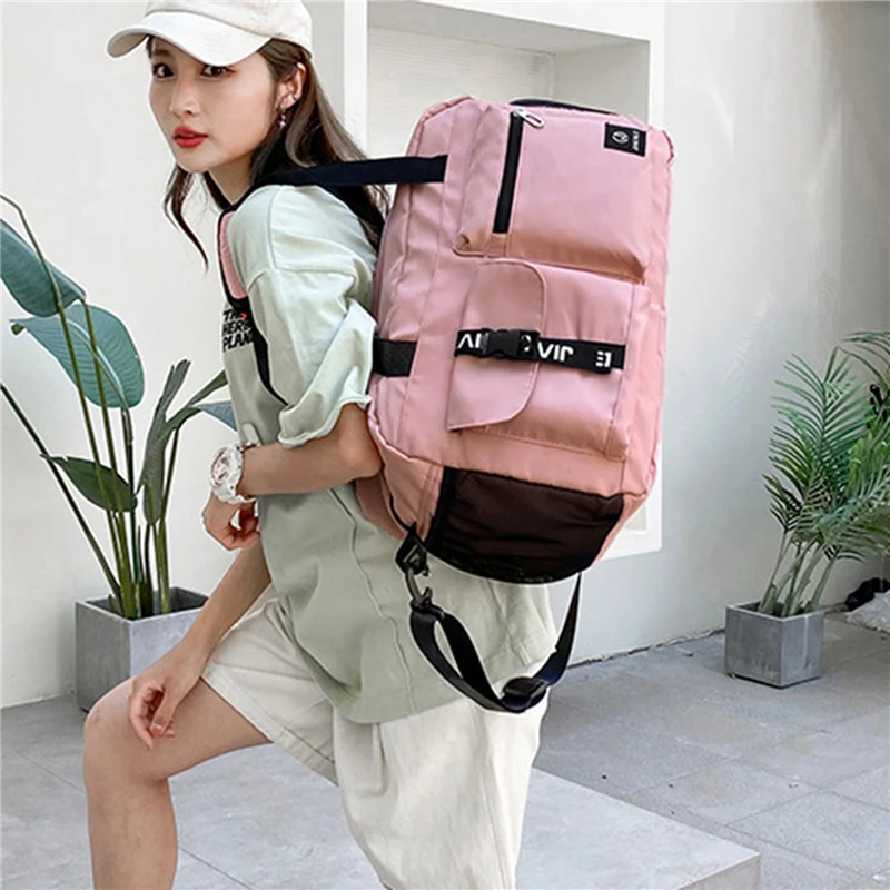 Women's Handbag Multi-Function Travel Bags Casual Sport Bags For Women 2024 Large Capacity Nylon Shoulder Crossbody Luggage Bag