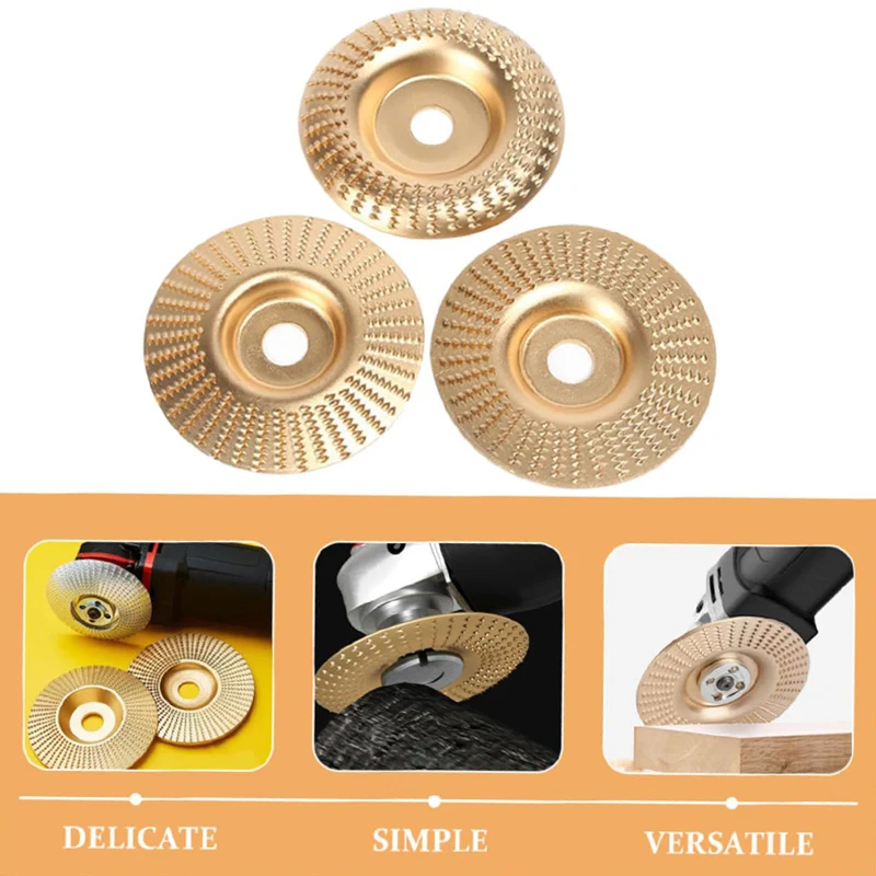 1/3pcs Woodworking Carving Wheel Polishing Wheel Versatile Sanding Disc Wood Shaping Tool Abrasive Disc 16mm Inner Diameter