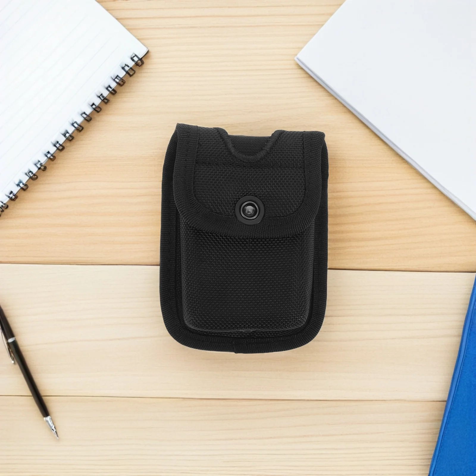 

Belt Accessory Nylon Black Holder For Security Police Outdoor Duty Compact Tool Organizer With Clip Belt