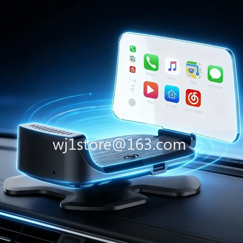 Car HUD with Wireless Remote Control, LED Digital Speedometer Projector for OBD2 Cars, Universal Head Up Display
