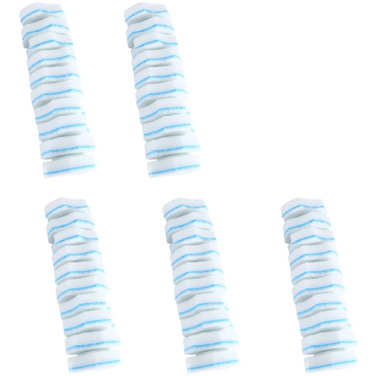 Cabezales de esponjas desechables para limpieza de inodoro, recambios de cepillo de inodoro, Material mejorado, 50 unidades