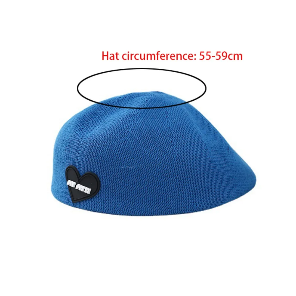 2024 트렌디 얇은 통기성 베레모, 화가 모자, 햇빛 차단, 단색 해변 모자