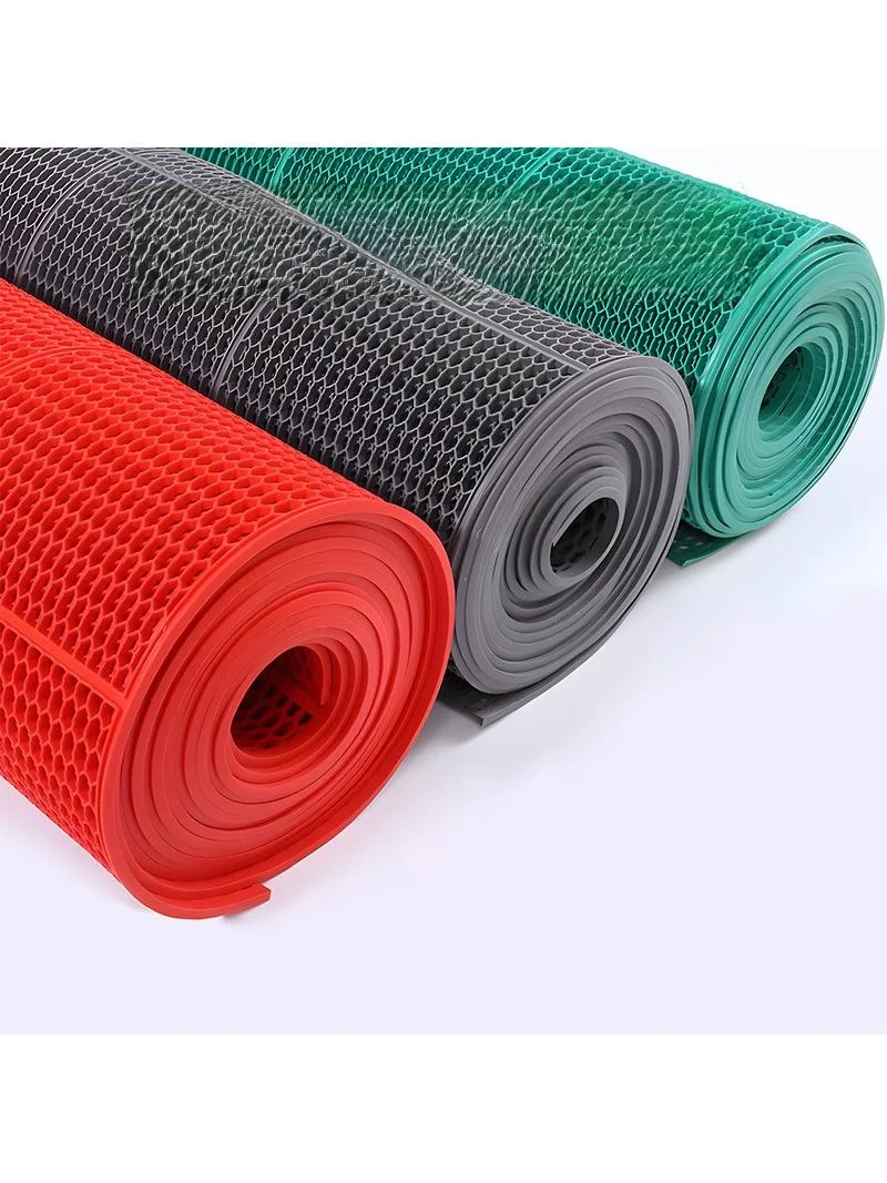 滑り止めpvcプラスチックカーペットキッチンバスルームグリッド中空防水スイミングプールマットフロアパッド家庭用ラグ南東部スタイル