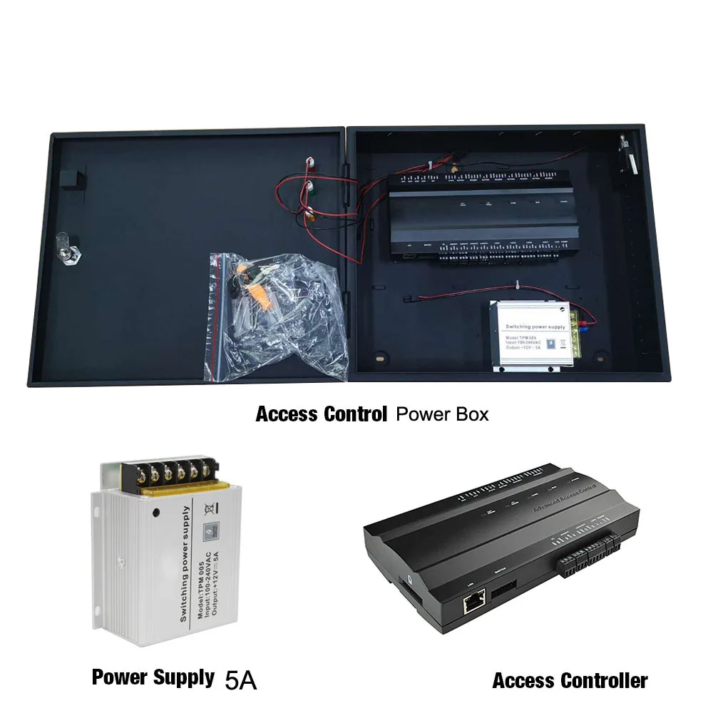 1 door 2 door 4 door access control board 5A Power box Kit door access control panel access control system