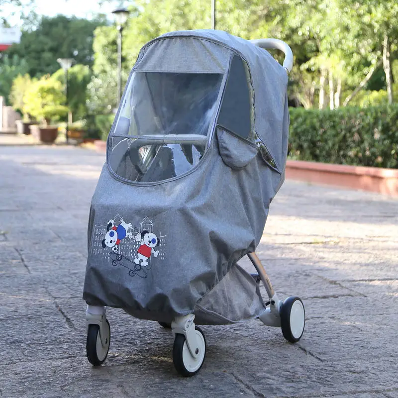 

Baby Stroller Rain Cover Children's Umbrella Car Cover Windproof Rain Cover Cozy Car Stroller Raincoat Poncho Rain Cover