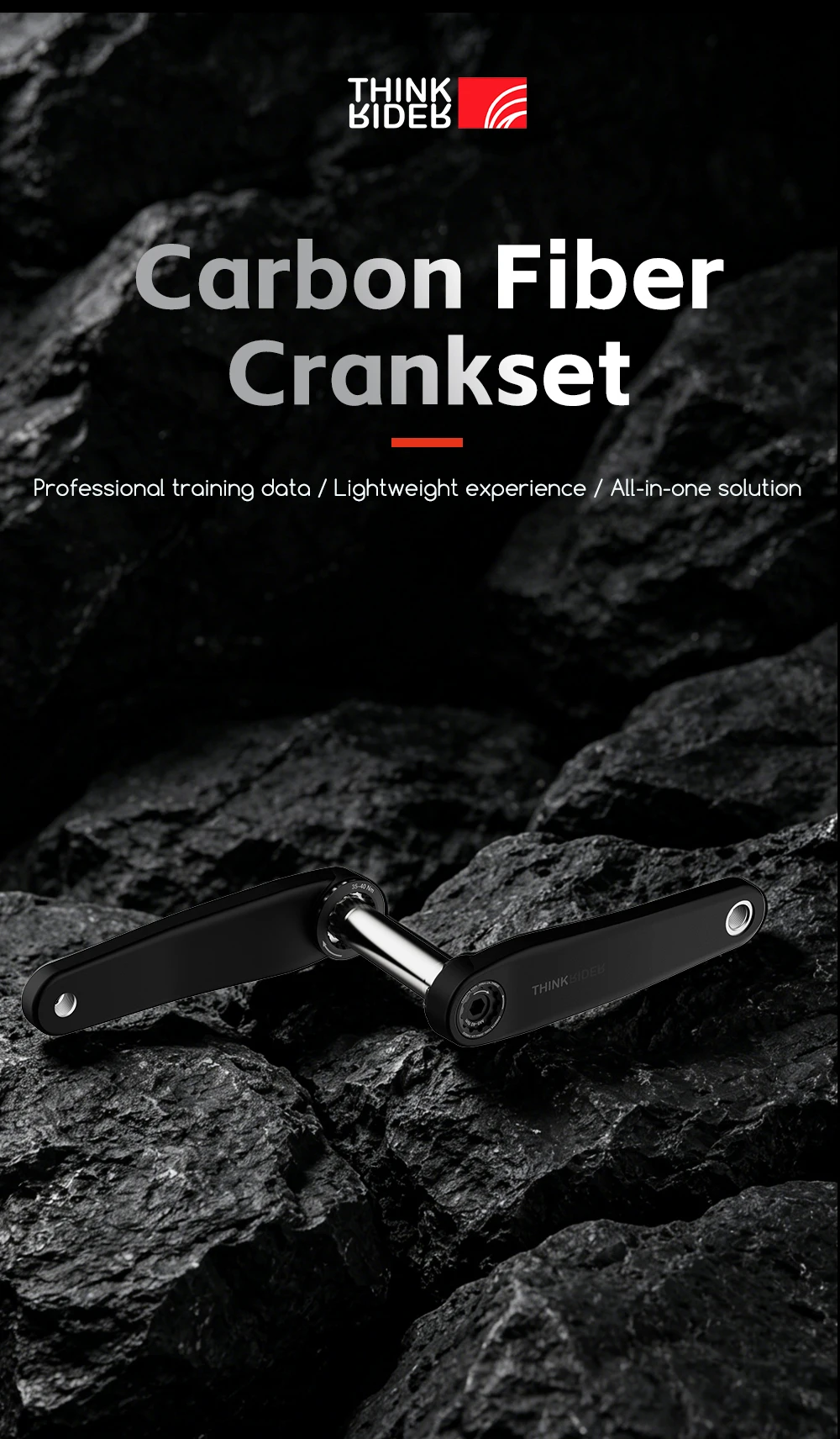 ThinkRider Carbonfaser-Kurbelarm Kompatibel mit PP5 Ultra Light für Rennräder – Detail 1