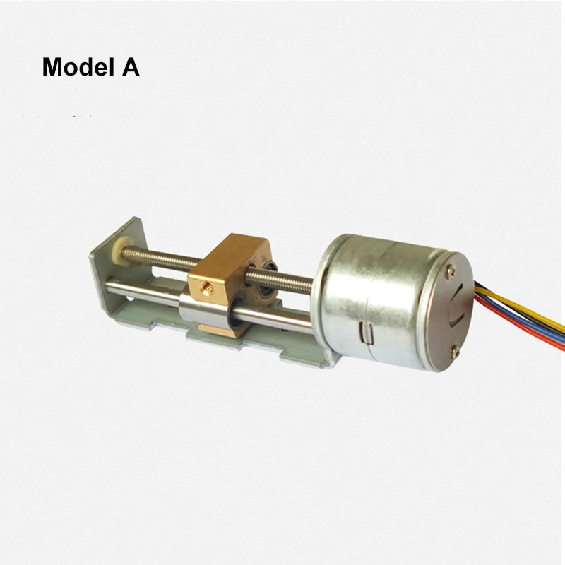 DC 5V/12V 35mm/ 55mm/ 80mm Stroke Linear actuator 2-phase 4-wire Stepping Motor With Copper Nut Slider DIY 3D Printer