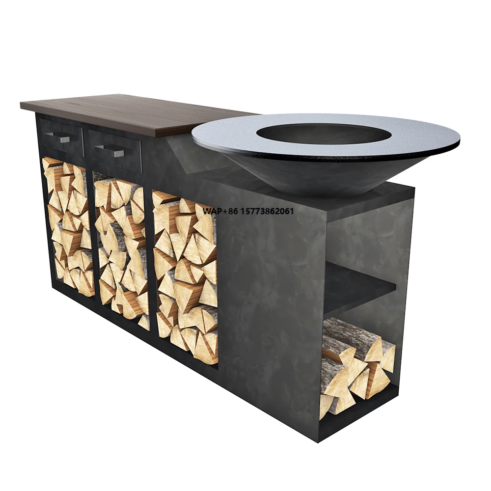 Garden Backyard Outdoor Charcoal Wood Burning Bbq Grill Stove Fire Pits