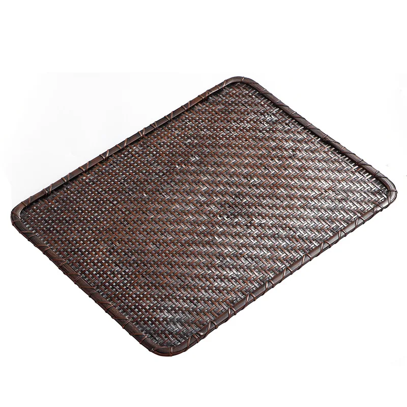 

bamboo woven pad large lacquer handmade Japanese tatami dry brewing tea party tea set accessories tray tea curtain