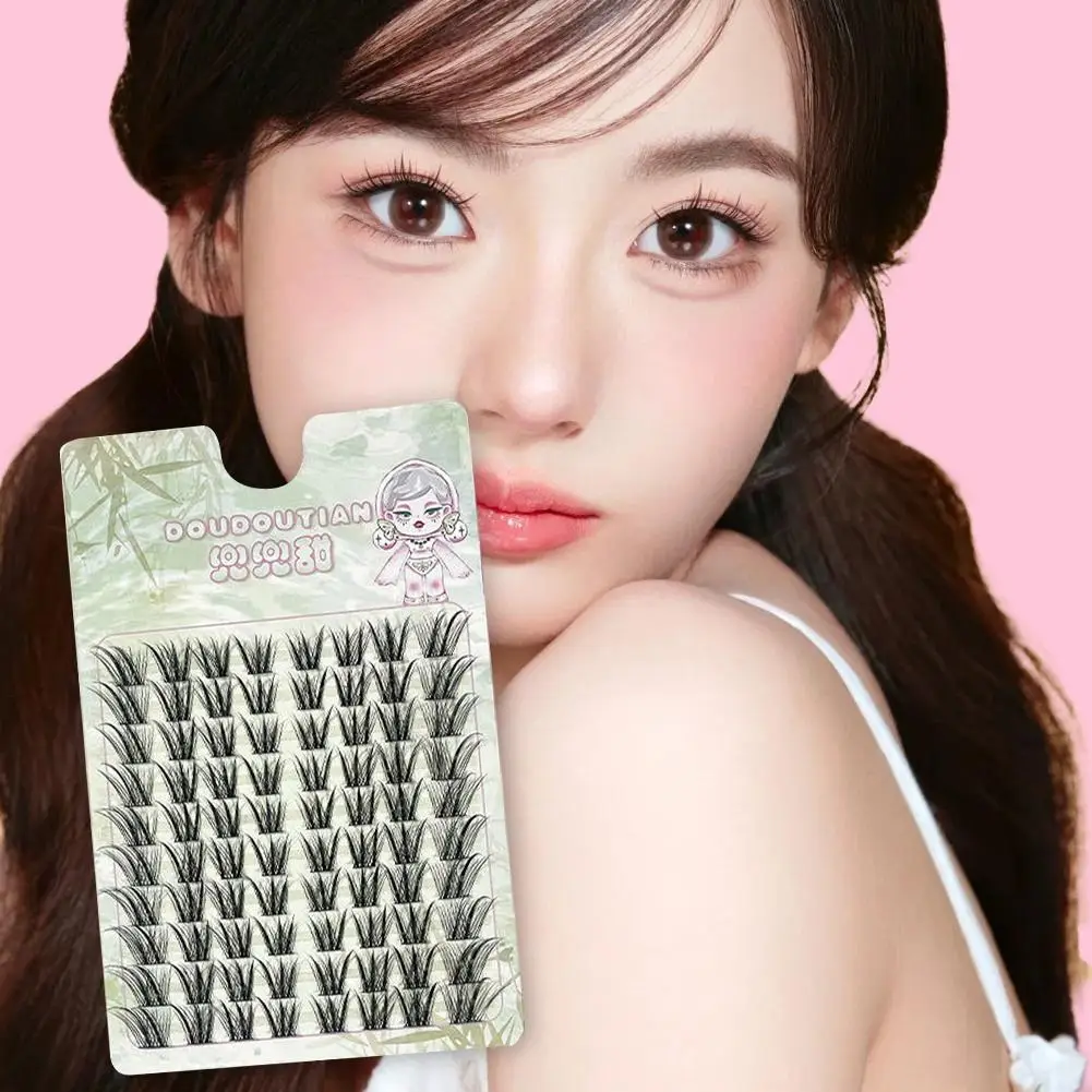 رموش صناعية ساحرة شرقية، تأثير عين الثعلب مجنح نزهة طبيعية نمط رموش ملحقات القطط، رموش صينية Wispy Out E U7W2 #5