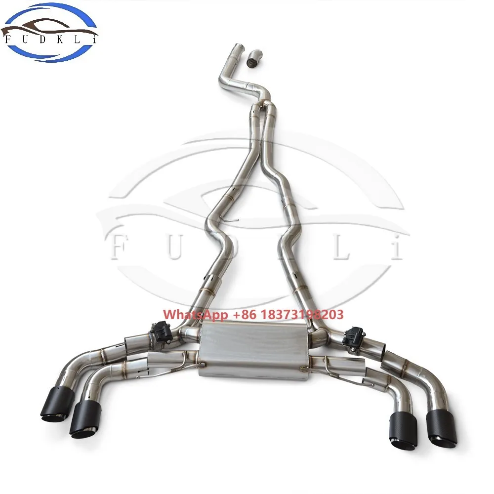

Fudkli Valvetronic Catback Exhaust for M340i 340i G20 2018-2023 G22 M440/M440i B58 3.0T Racing Exhaust Escape With 4 Tips