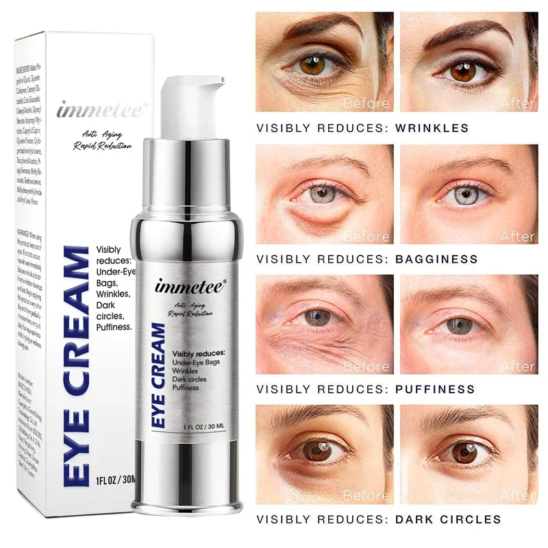 

Anti Aging Eye Cream Remove Eye Bags Dark Circles Eye Serum Reduce Wrinkles Saggy Skin Puffy Firming Under Eye Care Women Men