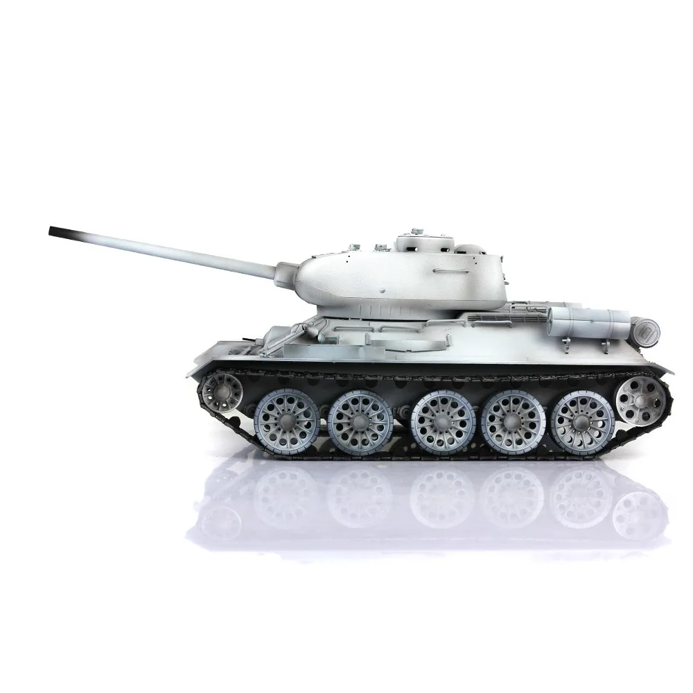 รถถังบังคับวิทยุ 2.4G Heng Long 1/16 Snow 7.0 รุ่นพลาสติก โซเวียต T34-85 รุ่น 3909 พร้อมระบบยิงอินฟราเรด ของเล่นรถถังทหาร TH17772-SMT7