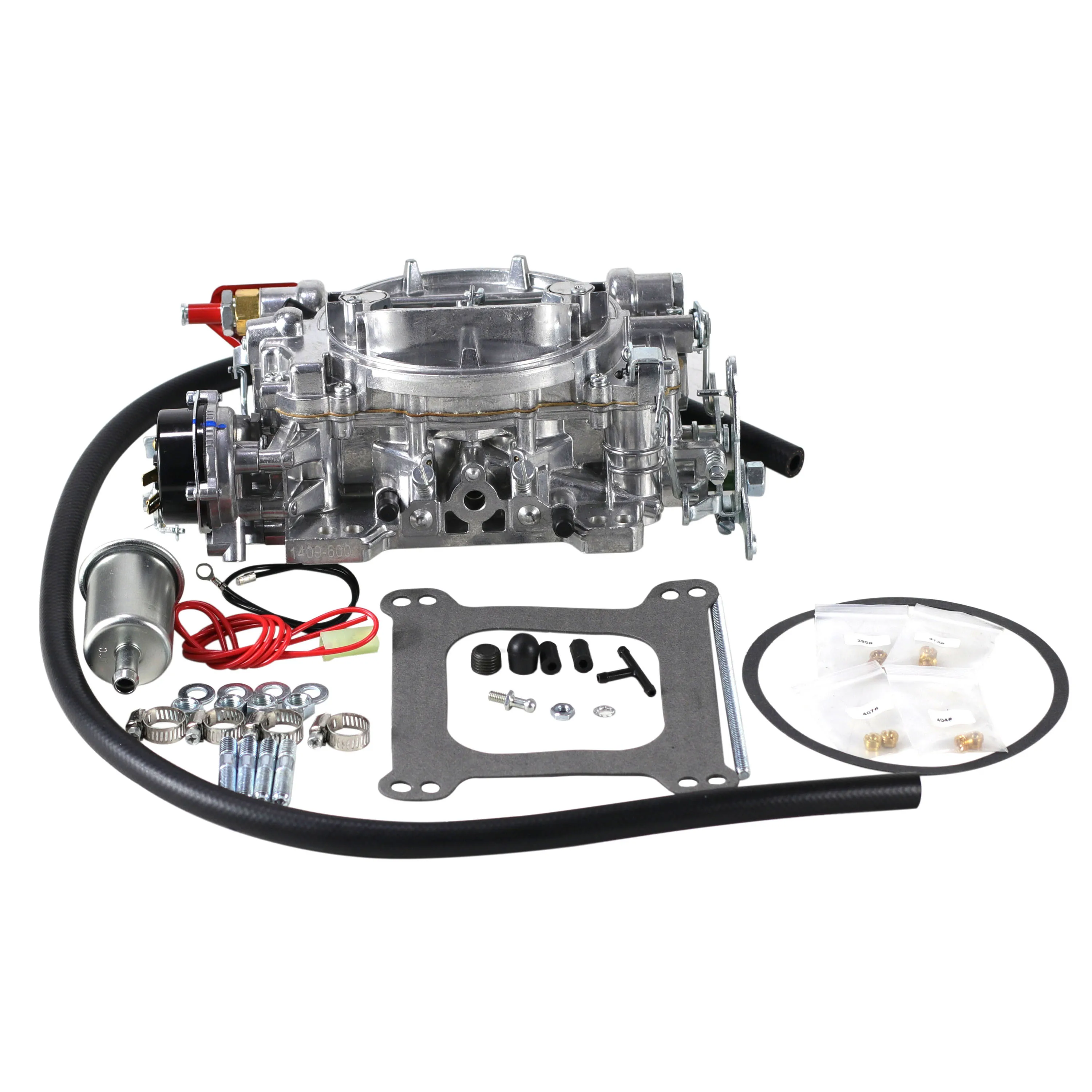 

1409-600 Carburetor with Air Valve Secondary Electric Choke Fit for Marine Performer 600 CFM 4 Barrel Square Bore Mercury 350 Ch